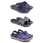 Combo of Clogs with Sliders & Flipflops for Men 