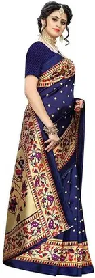 SVB प्रिंटेड साड़ी फॉर वीमेन 