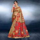 Khadi Printed Saree for Women 