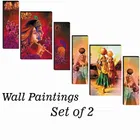 MDF 2 Pcs Designer Wall Painting for Home & Office 