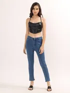 Cotton Slim Fit Jeans for Women 