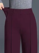 Poly Spandex Regular Trouser / Pant for Women 