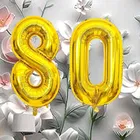 Foil Balloon for Birthday Celebration, No. 80 