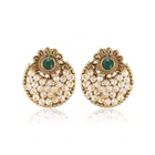 Brass Pearl Chandbalis Earrings for Women 