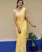 Saree with Unstitched Blouse for Women 