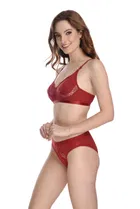 Pibu वीमेन कॉटन ब्रा पैंटी सेट 