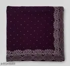 Georgette Embellished Saree For Women, Purple
