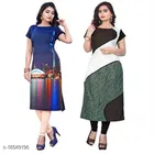 Crepe Printed Kurti for Women 