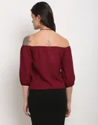 Polyester Solid Top for Women 