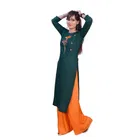 Viscose Rayon Embroidered Kurti for Women 