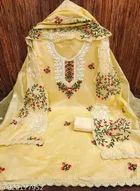 Embroidered Unstitched Suit for Women 