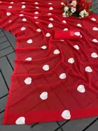 Georgette Embroidered Saree for Women 