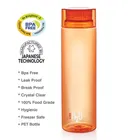 CELLO H2O Round Unbreakable Plastic Water Bottle 1 Liter, Orange