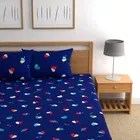 Glace Cotton Printed Double Bedsheet with Two Pillow Covers 