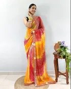 Georgette Self-Design Saree for Women 
