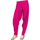 Viscose Rayon Solid Patiala for Women (Pink, 2XL)