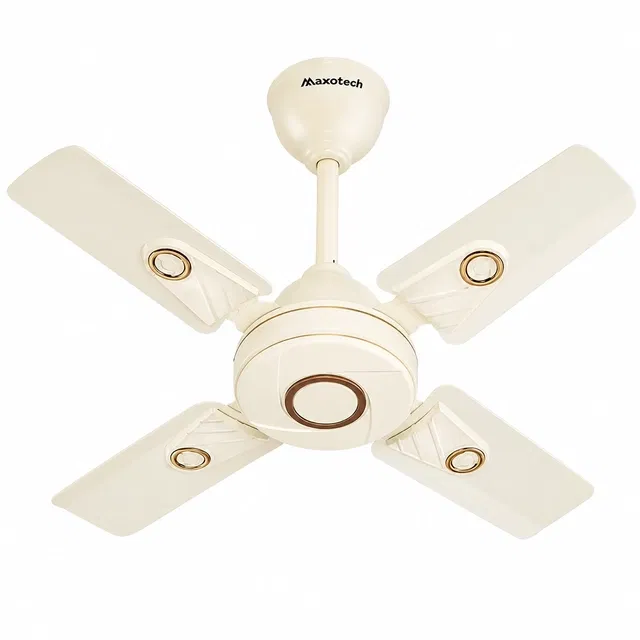 Maxotech Energise Ultra High Speed 24 Inch 600 mm 4 Blade Ceiling Fan  (Anti Dust | Ivory | Pack of 1)