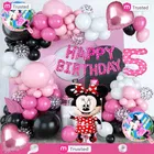 Minnie Mouse Theme 5th Happy Birthday Decoration,Multicolour,Set Of 1