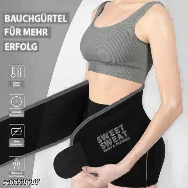 Sweat Belt for Unisex (Black, 34)