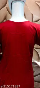 Rayon Slub Embroidered Kurti for Women 