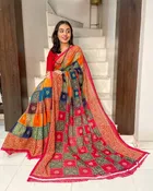 Georgette Printed Saree for Women 
