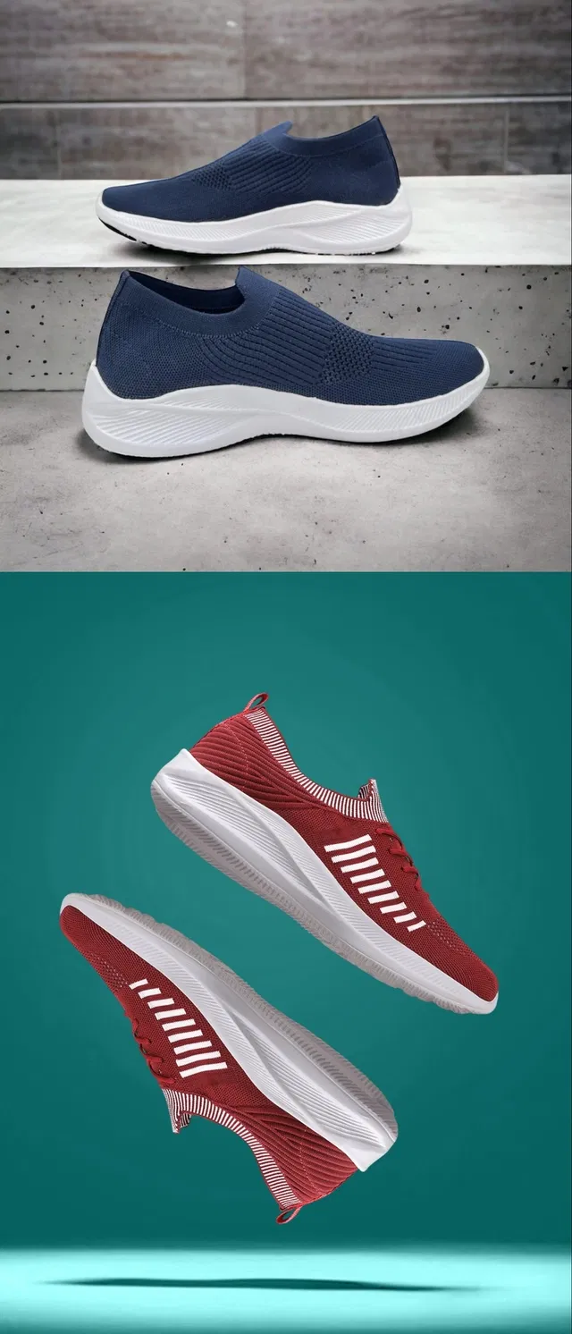 Sports Shoes for Men (Multicolor, 6) (Set of 2)
