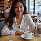 Gold palted OM locket with golden chain 