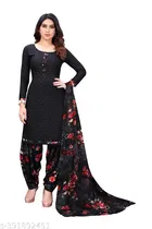 Crepe Printed Unstitched Suits for Women, Pack of 3 