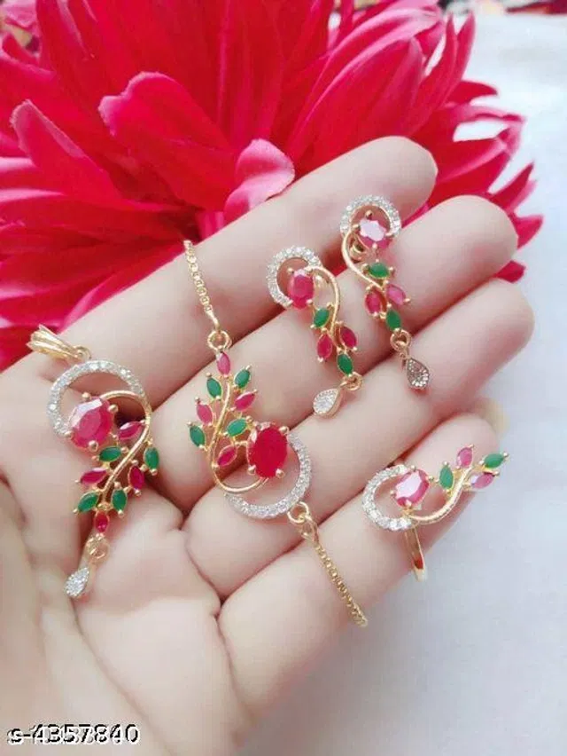 Alloy Jewellery Set for Women (Multicolor, Set of 1)