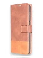 Artificial Leather Flip Cover For Vivo Y28 5G (Brown)