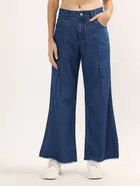 Denim Wide Leg Jeans for Women 