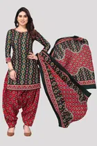Cotton Suit Fabric with Dupatta for Women 