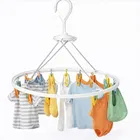 Baby Cloths Hanger Folding Clothes Drying Rack for Apartment Household Laundry Room 22 Clips