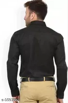 Cotton Blend Solid Full Sleeves Shirt for Men 