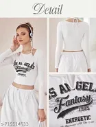 Lycra Top for Women, White 