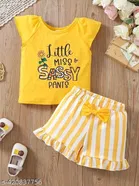 Cotton Blend Clothing Set for Girls 