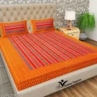 Cotton Queen Bedsheet with 2 Pillow Cover 