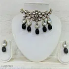 Alloy Necklace with Earrings for Women 
