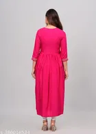 Rayon Kurti for Women, Pink 