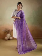 Rayon Printed Kurta with Pant & Dupatta for Women 