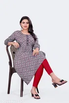 Viscose Rayon Printed Kurti for Women 
