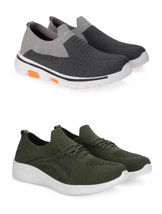 Casual Shoes for Men (Pack of 2) (Multicolour, 9)