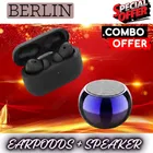 Wireless Bluetooth Speaker + Earbuds With Charging Case, 5.4 Bluetooth Version ,BLACK, 