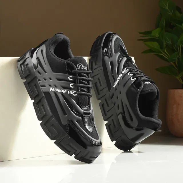 Casual Shoes for Men (Black, 7)