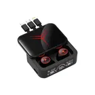 Life Like Slider Wireless Earbuds with Power Bank [Black]