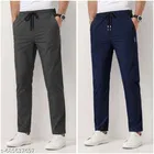 Cotton Pants for Men, Grey, Pack of 2 