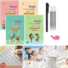 Magic Practice Copybook with Pen & Refills Set for Kids (Multicolor, Set of 1)