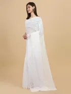 Net Floral Saree for Women 