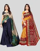 Art Silk Printed Saree for Women 