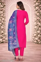 Floral Embroidered Chanderi Cotton Kurti for Women 